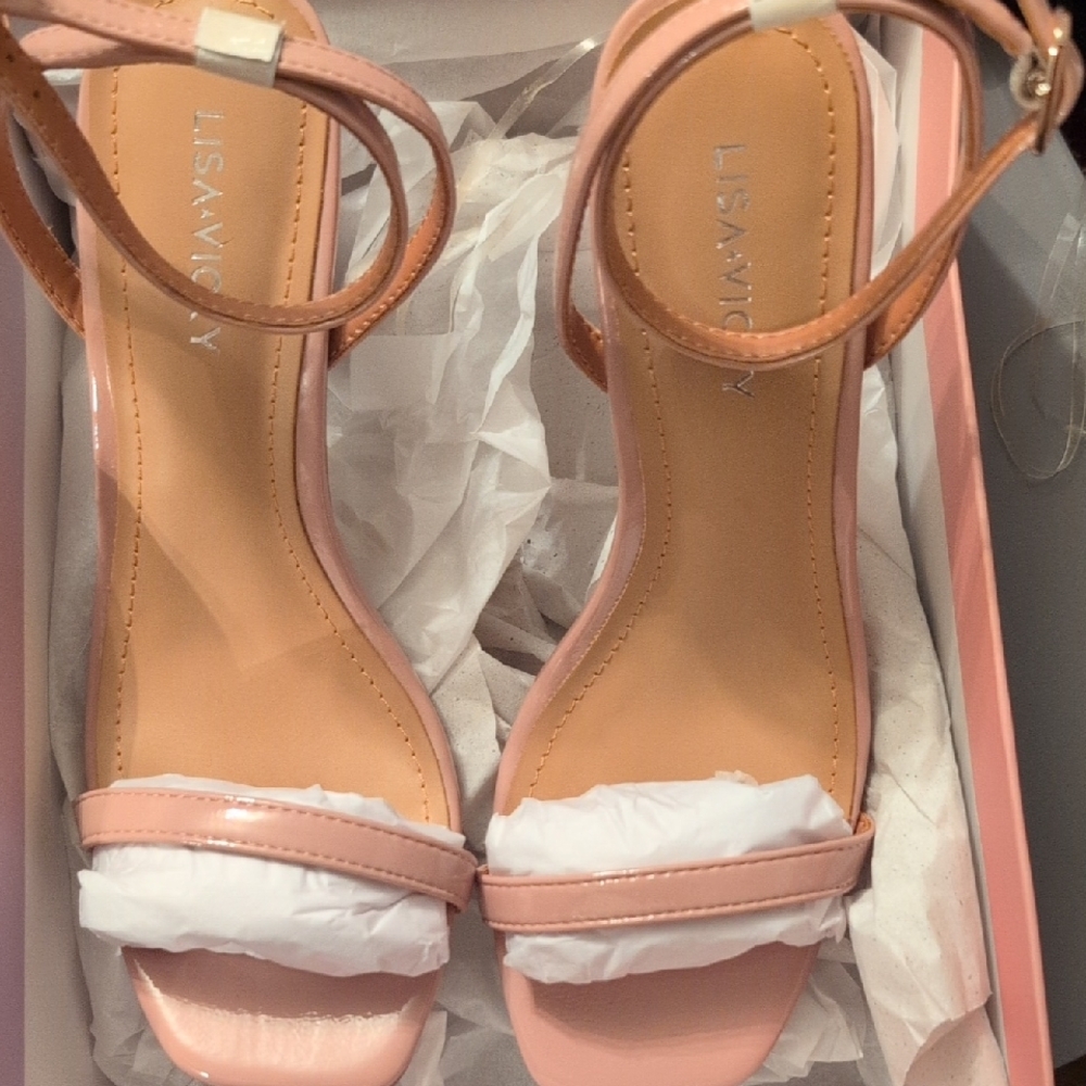 Lisa Kay Blush Pink Strappy Heels